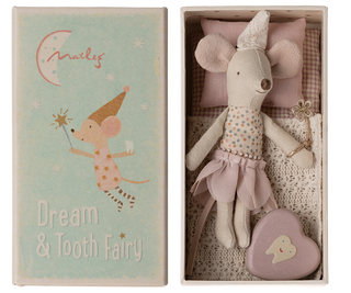 Tooth Fairy Mouse, Little Sister in Match Box