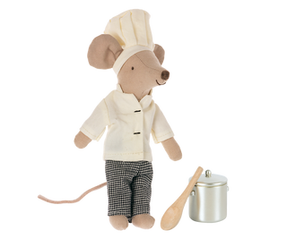 Chef Mouse w/ Soup Pot and Spoon
