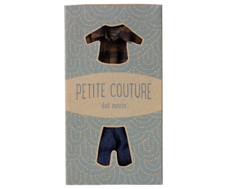 Brown Checked Shirt and Pants, Dad Mouse