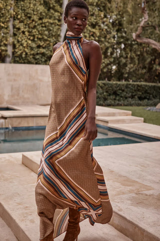 Minerva Tile Scarf Dress