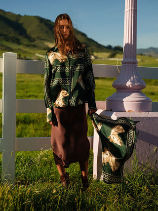 Silk Scarf Argentina Horse