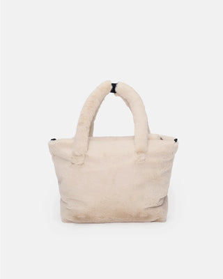 Ushuaia Tote Arctic White Faux Fur