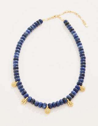 Louisa Mae Necklace 17” Dark Blue
