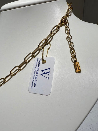 Louis Vuitton Paperclip Chain Necklace