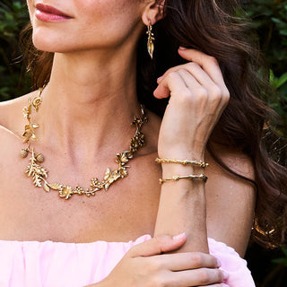 Meadow Ladybug Petite Cuff Gold