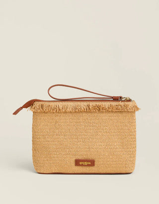 Straw Fringe Carina Wristlet Flagler Resort Palm