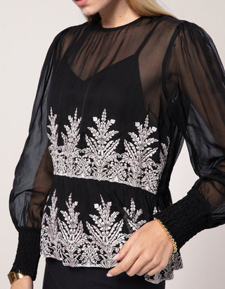 Cornelia Embroidered Blouse Veranda Balsam