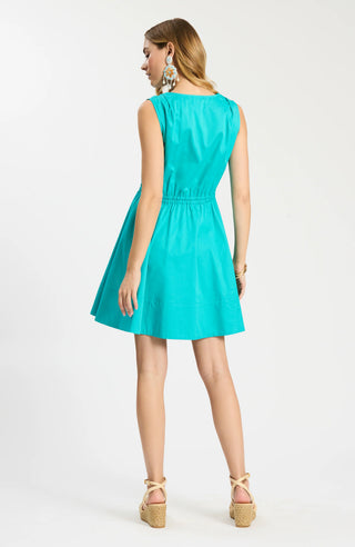 Emory Sleeveless Wrap Dress Ceramic
