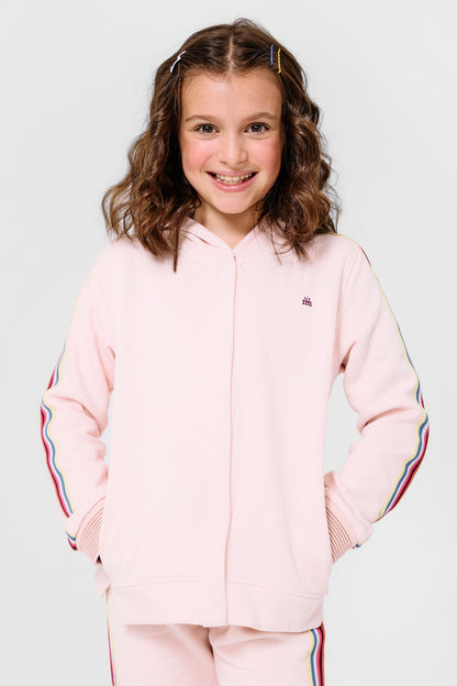 Magnetic Me - crystal pink cotton magnetic hoodie