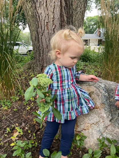 RuffleButts High Low Ruffle Tunic Prep School Plaid