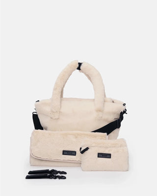 Ushuaia Tote Arctic White Faux Fur