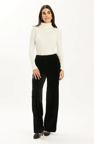 Kathy Velvet Pant Black