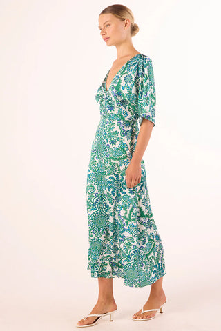 Zania Dress Reflective Botanical