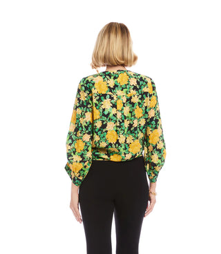 Sun Dazed Front Tie Blouse