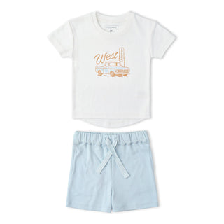 Organic Graphic Tee & Shorts Set Wild West ￼
