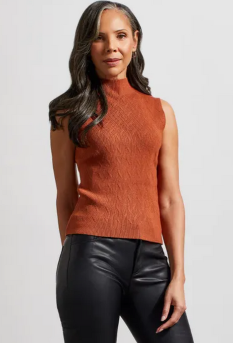 *MORE COLORS* Sleeveless Mock Neck Top