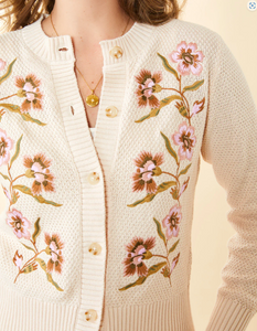 Jayme Embroidered Cardigan