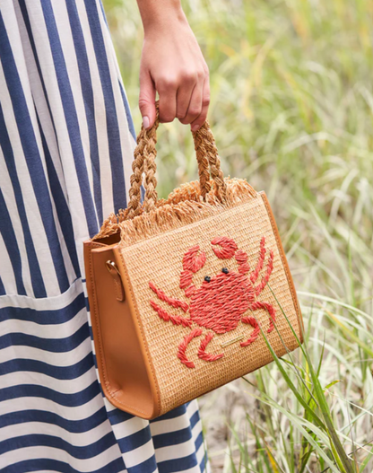 Woven Dune Satchel Hamilton Crab