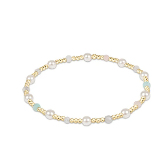 Pearl Sincerity Pattern 4mm Bead Bracelet- Hot Mess SS25