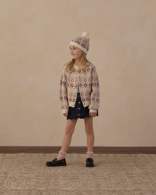 Cheyenne Cardigan Flower Fair Isle