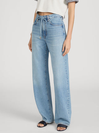 The Off Duty Drawstring Bow Jeans