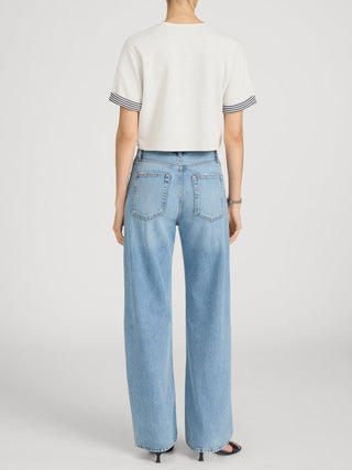 The Off Duty Drawstring Bow Jeans