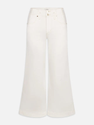 The Seamed Wide Trouser Crop Au Natural Clean
