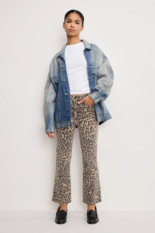 Good Kick Flare Leopard Jeans Lucky Leopard