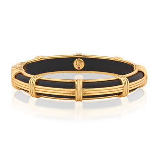 Gaia Petite Hinged Bangle Ebony