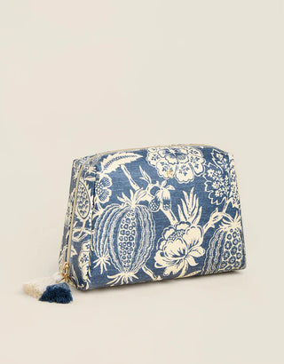 Large Cosmetic Pouch Flagler Blue