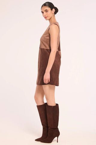 Sigrid Dress Faux Suede Mix