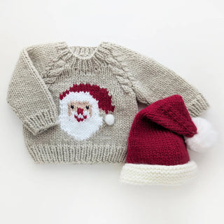 Jolly Santa Sweater Oatmeal