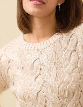 Florence Crewneck Sweater Champagne Foil