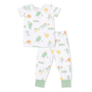 Pickles Playing Pickleball Short Sleeve Loungewear Set