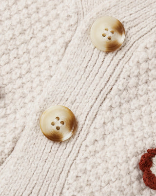 Boxy Crop Cardigan Ruby Daisy