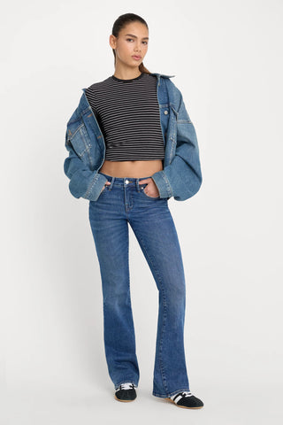 Good Low Rise Slim Bootcut Jeans Indigo1218