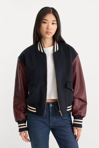 Team Varsity Jacket New Navy