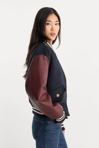 Team Varsity Jacket New Navy