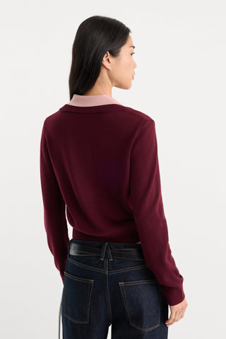 Two In One Sweater Berry Noir Blush
