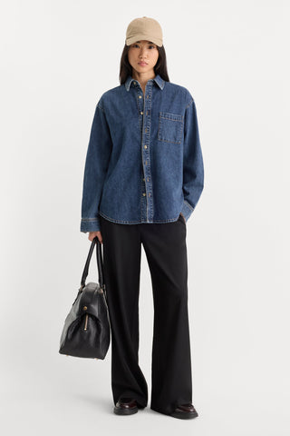 Oversized Denim Easy Shirt Alcove