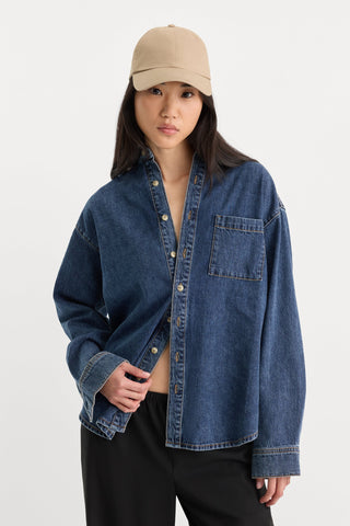 Oversized Denim Easy Shirt Alcove