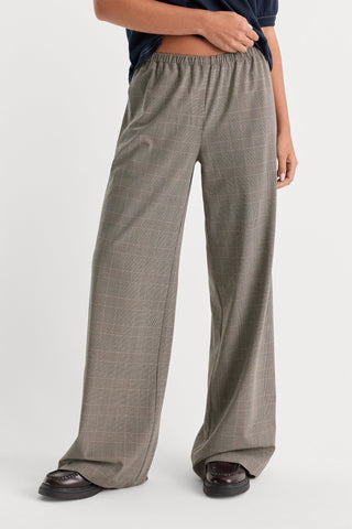 Pull On Trouser Mini Plaid