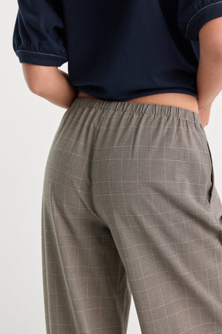 Pull On Trouser Mini Plaid