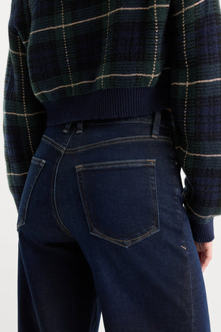Soft Tech Good Waist Palazzo Ankle Jeans Rinse Indigo1308
