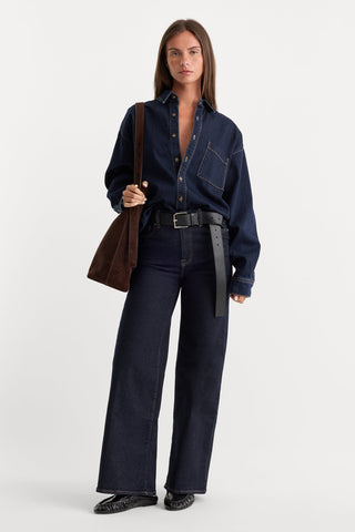 Always Fits Slim Palazzo Pants DenethicBlue04