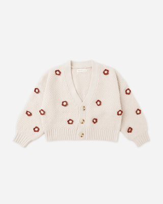 Boxy Crop Cardigan Ruby Daisy