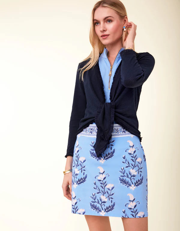 Clara Convertible Cardigan Slate Blue