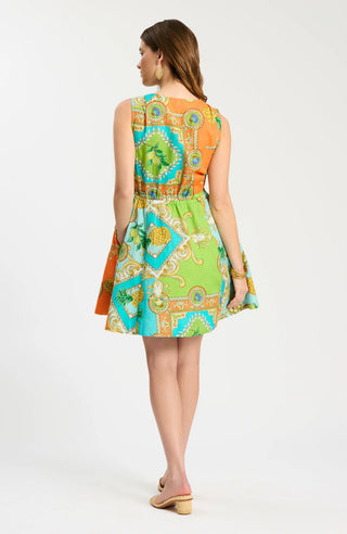Emory Positano Sleeveless Wrap Dress