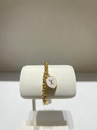 Louis Vuitton Gold Rolo Chain Bracelet