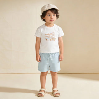 Organic Graphic Tee & Shorts Set Wild West ￼